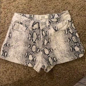 adorable snake skin shorts!